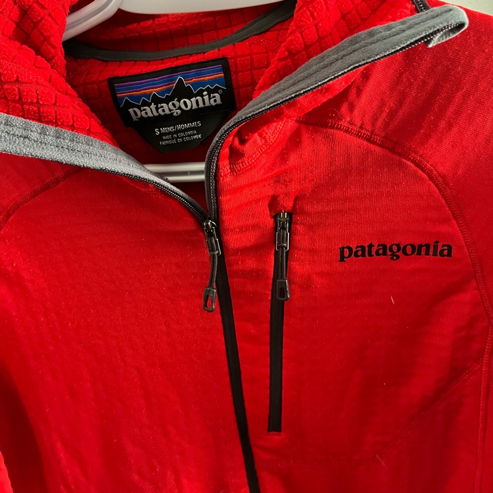 Patagonia Red Jacket with Gray Accents